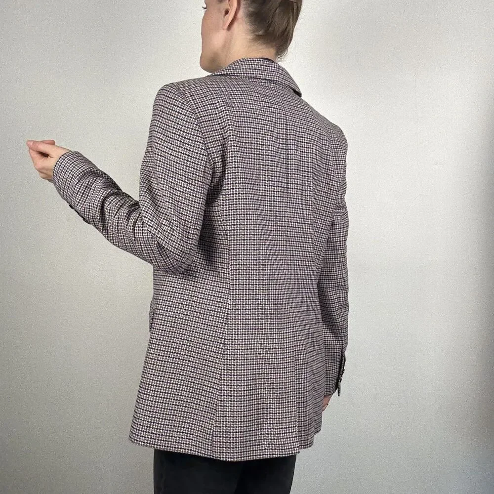 Talbots Oversized Boyfriend Blazer – Academia Preppy Style, Cotton Wool Jacket - Picture 4 of 15